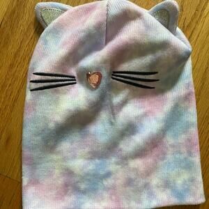Kids Tie-Dye Cat Ear Beanie OS